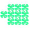 10 Pieces 40mm 4 Blade Propeller Compatible with 2mm Motor Shaft, Red Plastic Propeller Set for DIY Model Construction and Remote Control Toy Car Assembly (Green) view 3