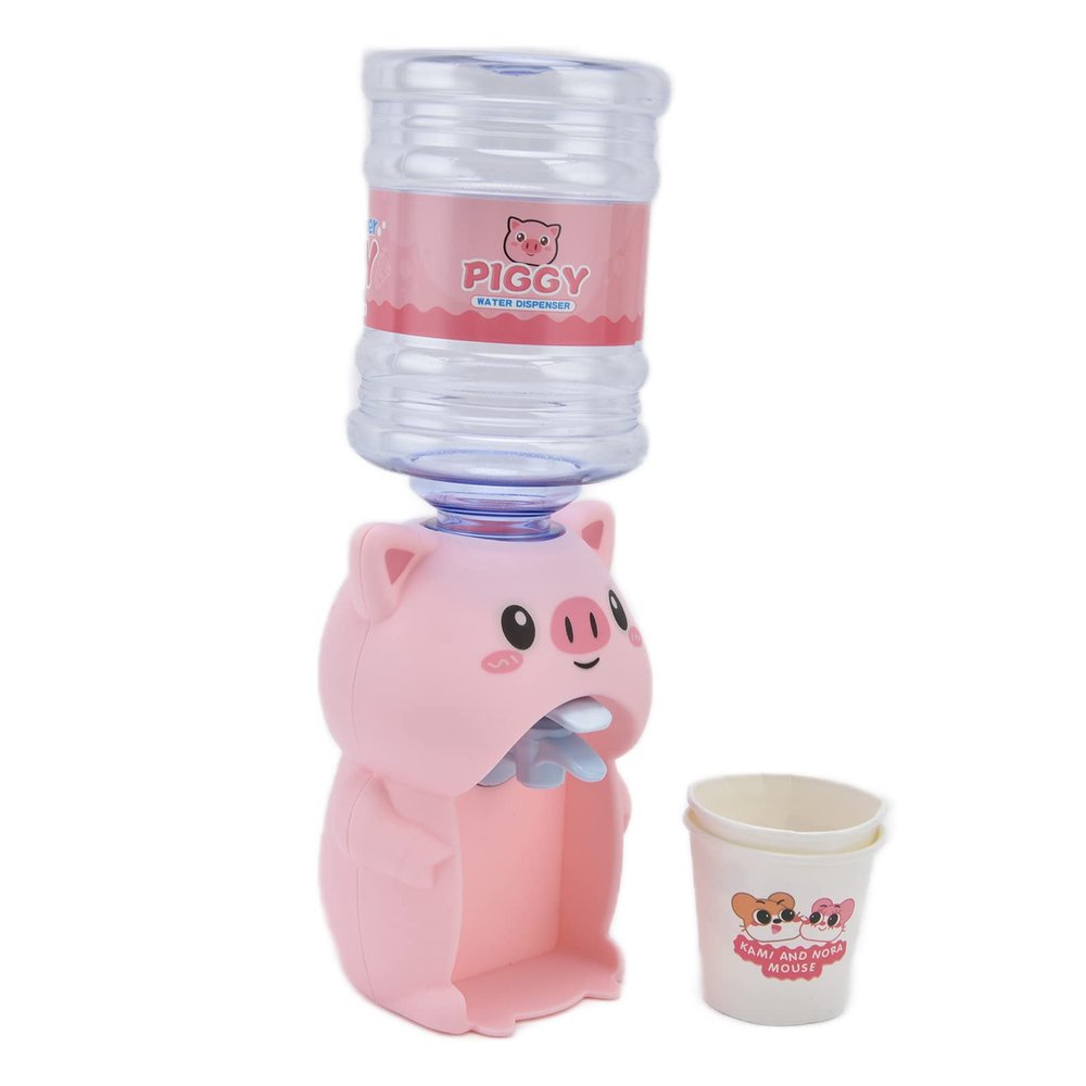 RASTKY Water Dispenser Cute Mini Simulation Toy for Kids Kitchen Play, with Light and Sound Effects, Plastic Material (#4)