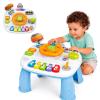 Baby Activity Table for Toddlers 1-3, Toddler Activity Table with Steering Wheel, Piano Keys, Lights and Music, Learning Toy for 18 Month Old Boys and Girls, First Birthday Gift, Baby Piano Toy view 1