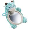 Abaodam Creative Rearview Mirror for Back Seat Portable with Green Animal Pattern for Safety in Vehicle view 1