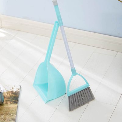 RASTKY Kids Dustpan Set Attractive Lightweight Small Broom Dustpan for Kindergarten Toy Plastic Children (Green)