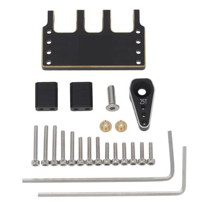 Adjustable Brass Servo Mount + Steering Horn SCX24 C10 for JLU for Bronco 1/24 RC Crawler Car Parts confident