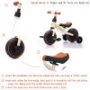 FVOJZQGD 3 in 1 Balance Bike and Bicycle with Training Wheels, Adjustable Seat, Convertible Tricycle for Toddlers and Kids 1-3 Years, Boys Girls view 4
