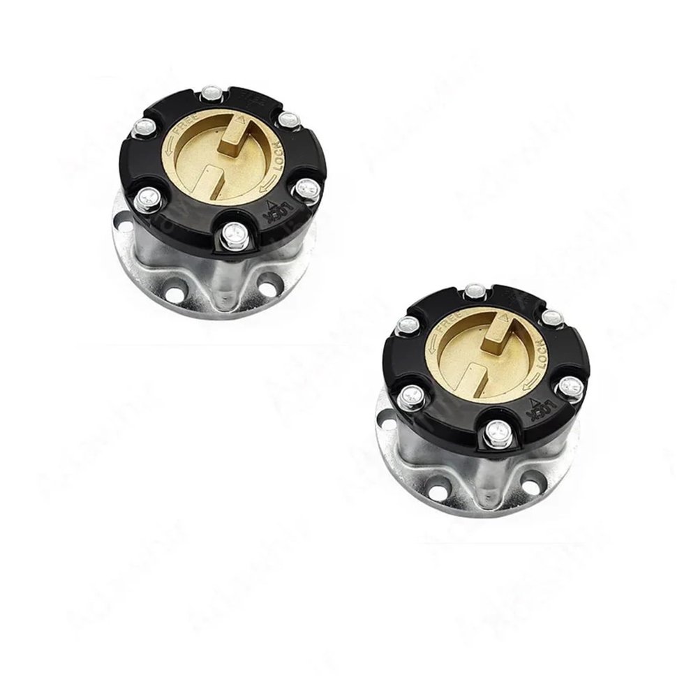 2pcs Manual Wheel Locking Hub Compatible with Suzuki Samurai 410 413 Sidekick X90 Vitara B039 43810-60A00 4381060A00(Yellow)