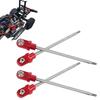 RC GTX Steel Shock Shaft Rod Ends TRAXXA 1/5 X MAXX Truck Accessories Upgraded (Red) view 3