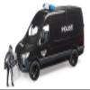 Bruder 02685 Mercedes-Benz Sprinter Police Special Forces with Police Figure view 1