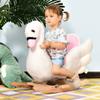 lafengyan Soft Plush Rocking Horse with Wooden Base for Gentle Back-and-Forth Motion and Comfortable Seating Experience view 1