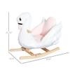 lafengyan Soft Plush Rocking Horse with Wooden Base for Gentle Back-and-Forth Motion and Comfortable Seating Experience view 2