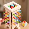 LLTCMAOYI Toddler Wooden Stick Pulling Tower, Interactive Game for Family Game Night & Preschool Learning view 3