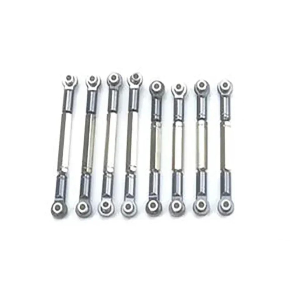 RC Models For WPL B1 B-1 B14 B-14 B24 B-24 C14 1/16 Metal Rod Pull Steering Servo Base RC Car Spare Parts Upgrade Accessory(Gray)