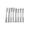RC Models For WPL B1 B-1 B14 B-14 B24 B-24 C14 1/16 Metal Rod Pull Steering Servo Base RC Car Spare Parts Upgrade Accessory(Gray) view 1
