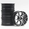 RC Toys Spare For HPI For HSP 94123 94122 94103 For D4 D3 CS RC Model 1:10 On-Road Racing Car Accessories Aluminum Alloy Metal Whee Rim RC Parts(Black,Size 1) view 1