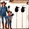 SZBAOLYZ 6-Piece Detachable Stick Horse, Hobby Horse Plush Toy, Kid-Safe Horse on a Stick for Party/Home/Store Decor & Play, Easy Assembly view 3