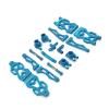 Rc Drift Cars Parts For SCY For JJRC For 16101 16102 16103 16104 16106 16201 1/16 Metal For Swing Arm Steering Cup Connecting Rod Set RC Car Parts(Blue) view 1