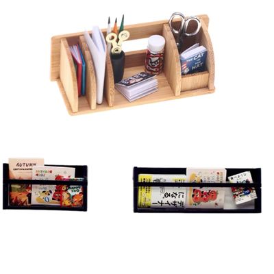 3PC 1/12 Dollhouse Miniature Wooden Bookshelf,The Tiny Display Shelf for Books and Magazines Ideal for Dollhouse Furniture Accessories Collectors