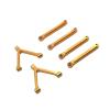 RC Models For Mini SG-2801 SG2801 D90 Alloy Connecting Rod Set RC Car Spare Parts Upgraded Model Accessory Assemble Replace(Yellow) view 1