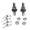 Rc Drift Cars Parts For WLtoys For 284131 K969 K979 K989 K999 P929 P939 1/28 Metal Upgrade Drive Shaft Gearbox Differential RC Car Parts(Grey) view 1