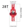 Rc Drift Cars Parts For WLtoys For 284131 K969 K979 K989 K999 P929 P939 1/28 Metal Upgrade Drive Shaft Gearbox Differential RC Car Parts(Grey) view 3