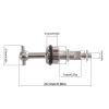 Rc Drift Cars Parts For WLtoys For 284131 K969 K979 K989 K999 P929 P939 1/28 Metal Upgrade Drive Shaft Gearbox Differential RC Car Parts(Grey) view 4
