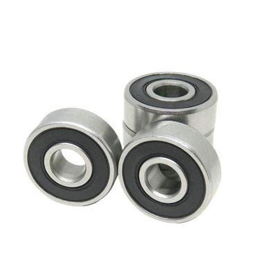 10pcs S606 2RS Deep Groove Ball Bearing 6x17x6 S606ZZ Stainless Steel Bearing 6 * 17 * 6 RC Bearing 606 ZZ 2RS Rubber Seal Bearing(Rubber Seals)