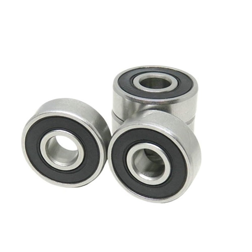10pcs S606 2RS Deep Groove Ball Bearing 6x17x6 S606ZZ Stainless Steel Bearing 6 * 17 * 6 RC Bearing 606 ZZ 2RS Rubber Seal Bearing(Rubber Seals)