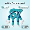 67 Plush Toy,11" Soft Stuffed Number Character,Ugly Cute 67 Stuffed Animal Plush,Soft Collectible Gift for Fans,Room Decor(Blue) view 4