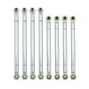 Models Upgrades Parts For MN128 MN86 MN86S MN86K MN86KS For MN G500 1/12 Metal Chassis Link Rod Tie Linkage Suspension RC Crawler Car Upgrade Parts(Silver) view 1