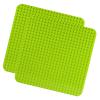 2 Baseplates for Large Blocks, Baseboard Compatible with Duplo & Mega, Learning and Educational Building Toy for Toddlers (15 x 15 Inch,Light Green) view 1