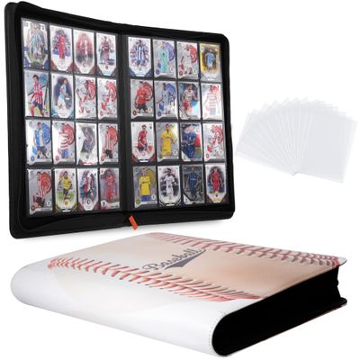 1000+ Pockets Trading Card Binder 1024 Capacity (16-Pocket, Baseball)