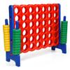 COSTWAY Giant 4-in-a-Row Game Set, Jumbo 4-to-Score for Kids and Adults with 42 Jumbo Rings & Quick-Release Slider, Indoor Outdoor Yard Party Game for Lawn, Holiday Party & Family (Red & Blue) view 1
