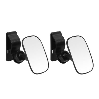 Gogogmee Car Rearview Mirror Clip-on 2pcs Universal Mirror for Observation in Vehicle Backseat