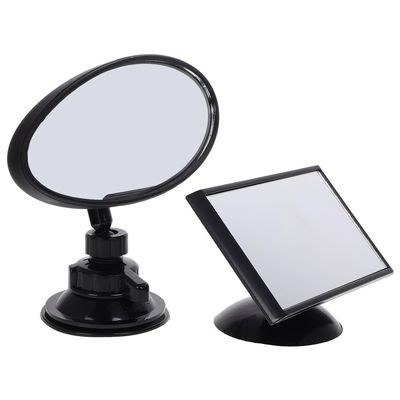 NAMOARLY Car Mirror Rear Facing 360 Rotating Interior Rearview Mirror for Safety with Suction and Adhesive Mounts, Adjustable Angle for Vehicle Backseat Observation