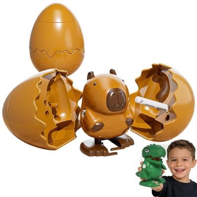 2026 Easters Latest Gift: Wind-Up Animal Hatching Surprise Egg, Hatch A Walking Surprise Eggs, Reusable Clockwork Fun Animal Toys,Perfect Tool for Entertaining Boys Girls Birthday Easter (Capybara)