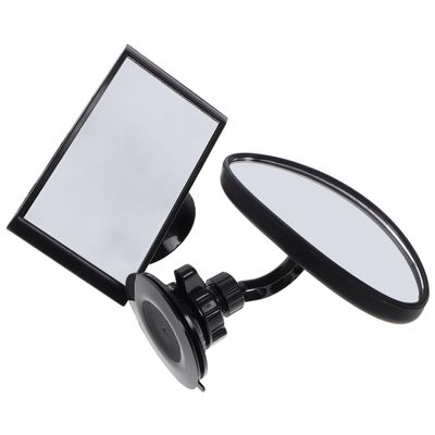 BAZEITFLOW Car Rearview Mirror for Backseat Adjustable 360 Rotating Safety Mirror with Suction Cup and Adhesive Mount and Newborns