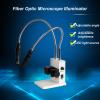 20W Fiber Optic Microscope Illuminator, Dual Gooseneck LED Lights, Colour Temperature 6000K, Adjustable Brightness/Aperture Size, for Stereo Zoom Microscopio, PCB Repair view 2