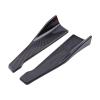 2PCS Universal Car Front Rear Bumper Strip Diffuser Splitter Spoiler Scratch Protector Carbon Fiber Winglets Side Skirt(Pair) view 1