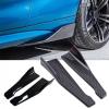 2PCS Universal Car Front Rear Bumper Strip Diffuser Splitter Spoiler Scratch Protector Carbon Fiber Winglets Side Skirt(Pair) view 2