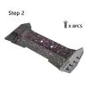 Rear Wing for Arrma 6S 1/8 Typhon,0.12" Carbon Fiber with Forged Purple Flake Pattern,ARA480046 view 3