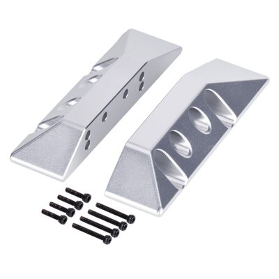 Aluminum Rock Sliders Side Pedal for 1/32 RC Crawler Redcat Ascent-32 Upgrade Parts (Silver)