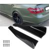 48cm Side Skirt Extension Rear Bumper Canard Splitter Universal Compatible with W205 W204 W203 W211 W212 W213 W117 C117 W176 Car Accessories(Carbon Fiber Look) view 2