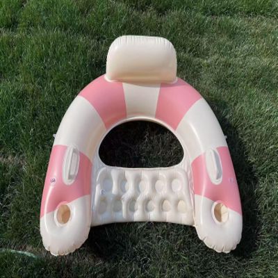 2PCS Pool Swim Ring Inflatable Pool Floats Water Fun Large Adult Swimming Pool Float for Beach Lake Summer Holiday Beach Party (Pink)