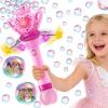 Sitodier Bubble Wands for Girls - Bubble Machine for Toddlers with Rotatable LED Light & Music, Outdoor Easter Birthday Party Bubble Toys, Gift for 3 4 5 6 7 8 Year Old Kids Girls view 1