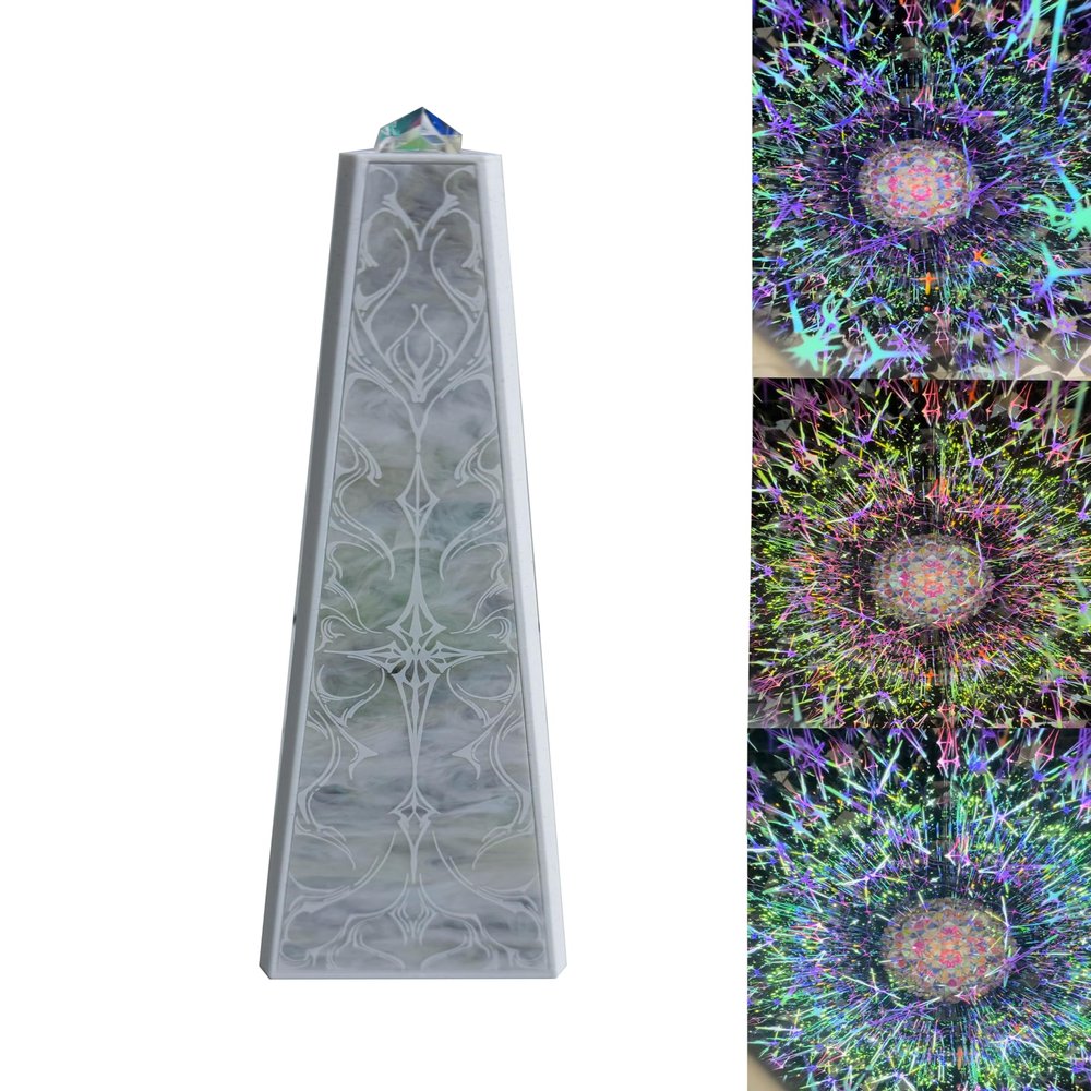 ZGZR Heart of The Universe Kaleidoscope for Adults,Handmade DIY Triangular Prism KaleidoscopeFestival Gift Box,Anniversary Birthday Christmas New Year Valentine's Day Commemorative Gift