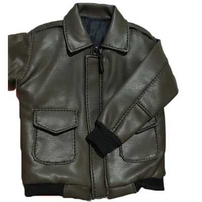 1/6 Scale Clothes Male Soldier Pilot PU Leather Coat Jacket Model for 12'' Action Figures