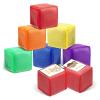 Alomejor Colorful Education Playing Game Dice Set with Customizable Pockets, 6 Soft Cubes for Cognitive Development, Suitable for Academic Games view 4
