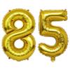 32 Inch Jumbo Gold Number Mylar/Foil Balloons for Air or Helium Filled, Premium Self-Seal Milestone Balloon for Birthday, Anniversary, Graduation & Celebration Party Decor (Gold 85) view 1