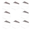 KONTONTY 8pcs Silver Mini Hexagon Acrylic Mirrors for Dollhouse Decoration, DIY Removable Wall Adornments, Dollhouse Scene Layout Accessories view 1