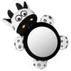 Abaodam Car Mirror Rear Facing Backseat Safety Mirror Black White Reflective Design for Car Seat and Stroller Observation view 1