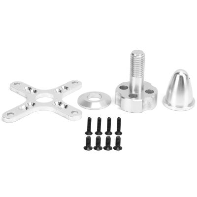 DAREBUDA RC Airplane Propeller Adapter Holder C6354, Brushless Motor Spare Parts for Fixed Wing, Aluminum Alloy Propeller Mount for 200/250KV Motors, Lightweight Replacement Kit with Screws