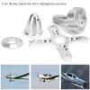 DAREBUDA RC Airplane Propeller Adapter Holder C6354, Brushless Motor Spare Parts for Fixed Wing, Aluminum Alloy Propeller Mount for 200/250KV Motors, Lightweight Replacement Kit with Screws view 2